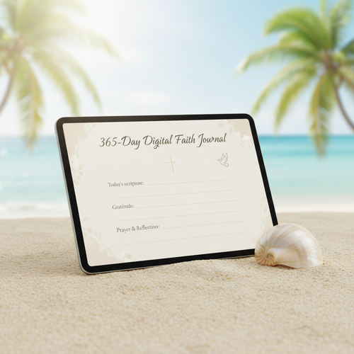 365-Day Digital Faith Journal Mockup